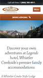 Mobile Screenshot of legendswhistler.com