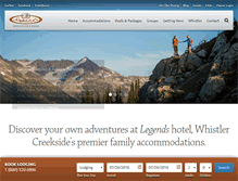 Tablet Screenshot of legendswhistler.com